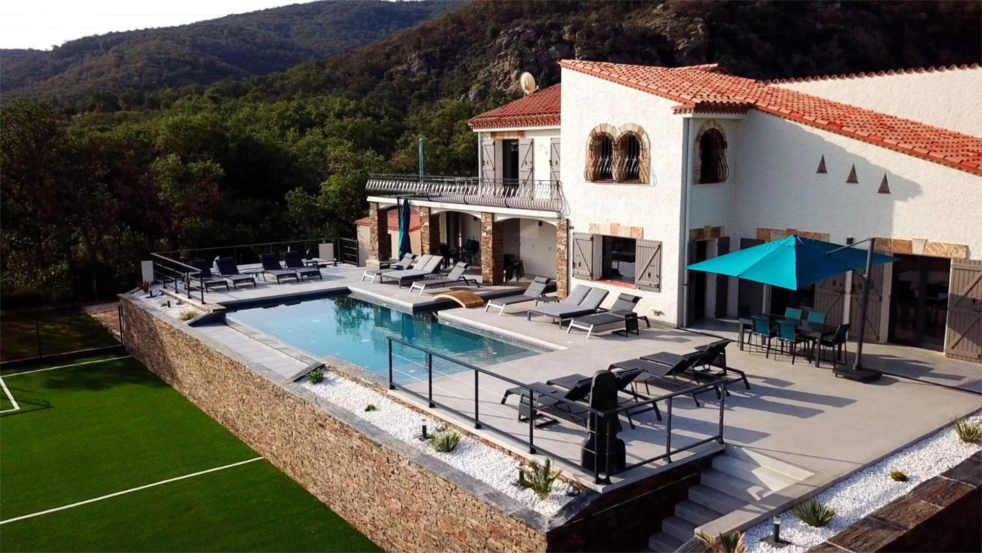 فيلا Mas Sureda - Evasion Luxueuse Avec Vue Panoramique أرجيليه- سور- مير المظهر الخارجي الصورة